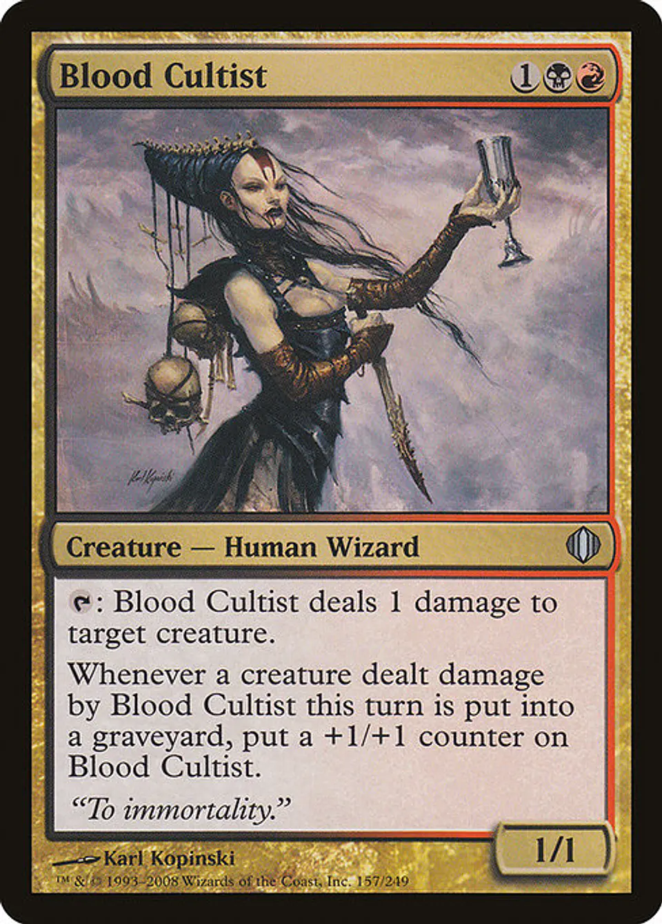 Carta Magic - FOIL Blood Cultist - Idioma: Ingles - Edicion: Shards of Alara 1