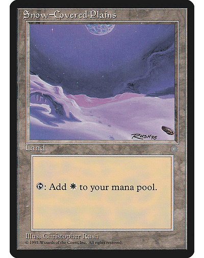 Carta Magic - Snow-Covered Plains - Idioma: Ingles - Edicion: Ice Age