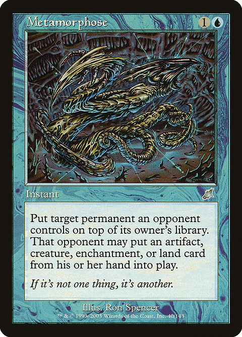 Carta Magic - Metamorphose - Idioma: Ingles - Edicion: Scourge