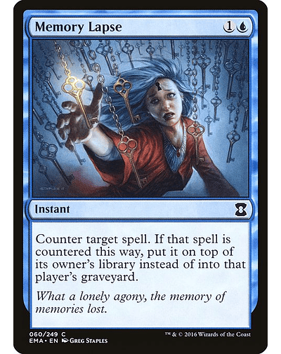 Carta Magic - FOIL Memory Lapse - Idioma: Ingles - Edicion: Eternal Masters