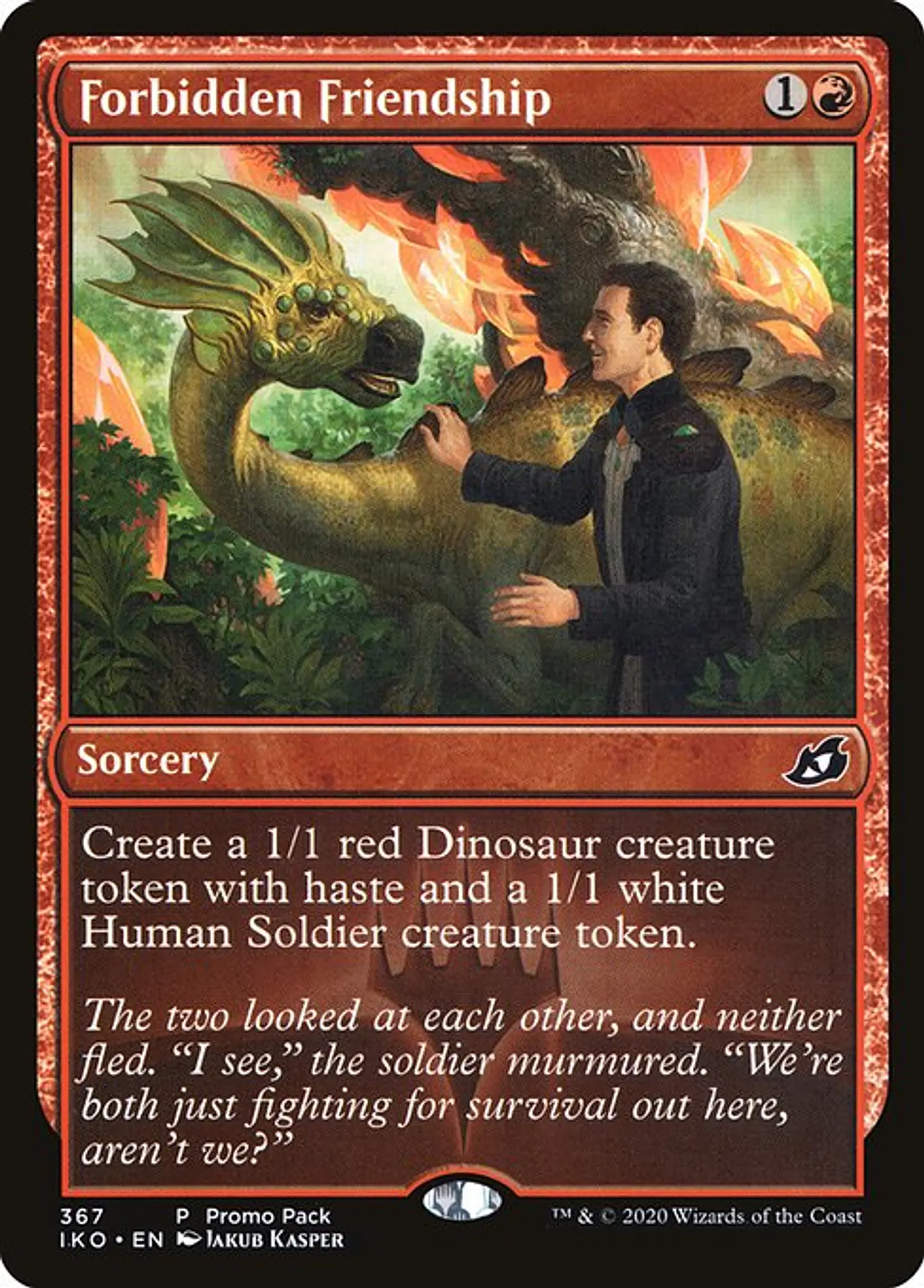 Carta Magic - FOIL Forbidden Friendship - Idioma: Español - Edicion: Ikoria: Lair of Behemoths 1