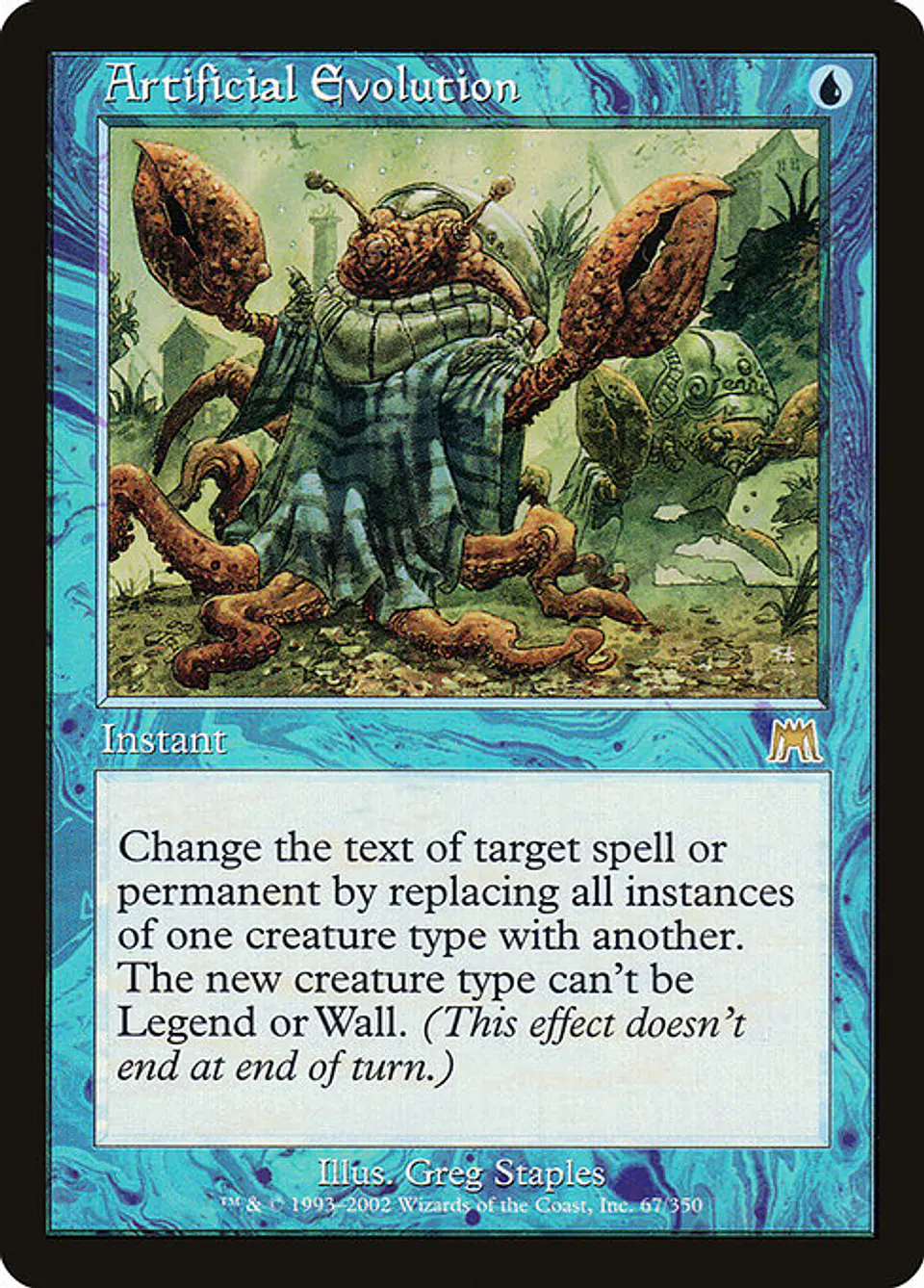 Carta Magic - Artificial Evolution - Idioma: Ingles - Edicion: Onslaught 1