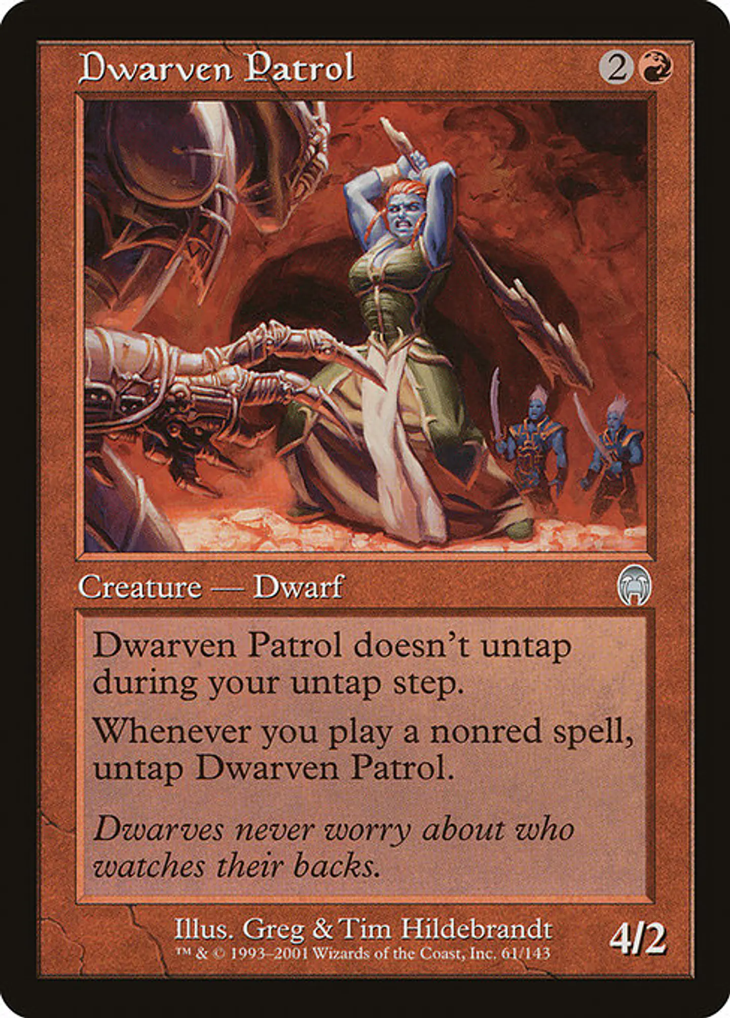 Carta Magic - FOIL Dwarven Patrol - Idioma: Español - Edicion: Apocalypse 1