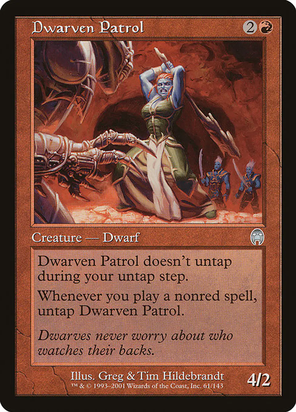 Carta Magic - FOIL Dwarven Patrol - Idioma: Español - Edicion: Apocalypse 1