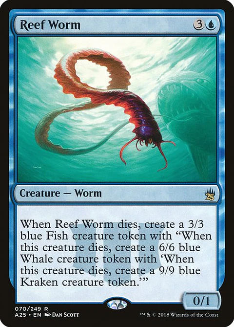 Carta Magic - FOIL Reef Worm - Idioma: Ingles - Edicion: Masters 25