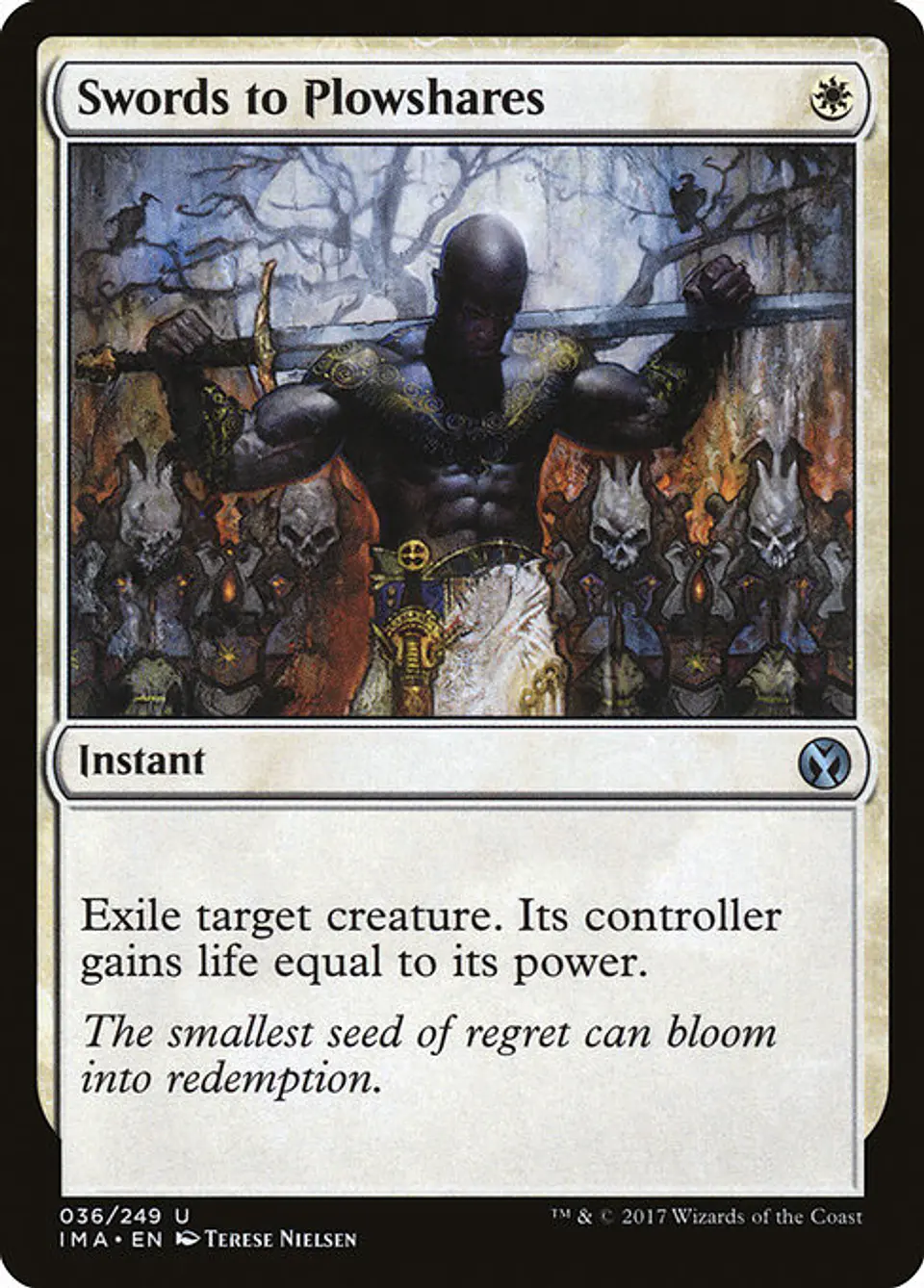 Carta Magic - Swords to Plowshares - Idioma: Ingles - Edicion: Iconic Masters 1