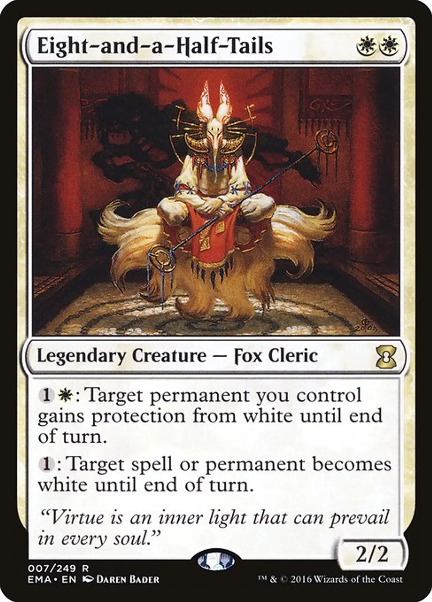 Carta Magic - Eight-and-a-Half-Tails - Idioma: Ingles - Edicion: Eternal Masters 1