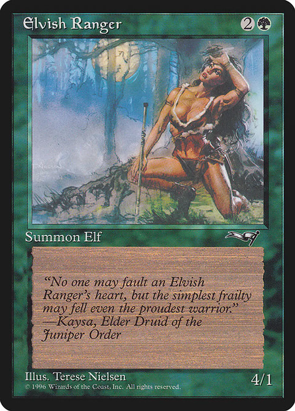 Carta Magic - Elvish Ranger - Idioma: Ingles - Edicion: Alliances 1