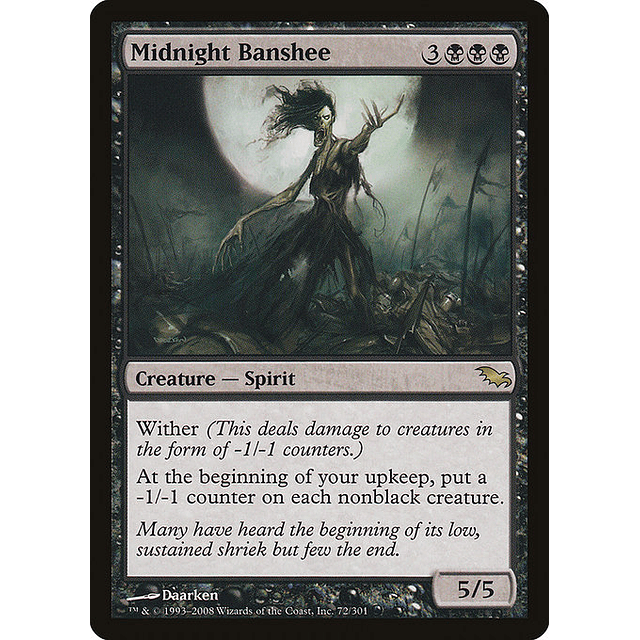 Carta Magic - Midnight Banshee - Idioma: Ingles - Edicion: Shadowmoor