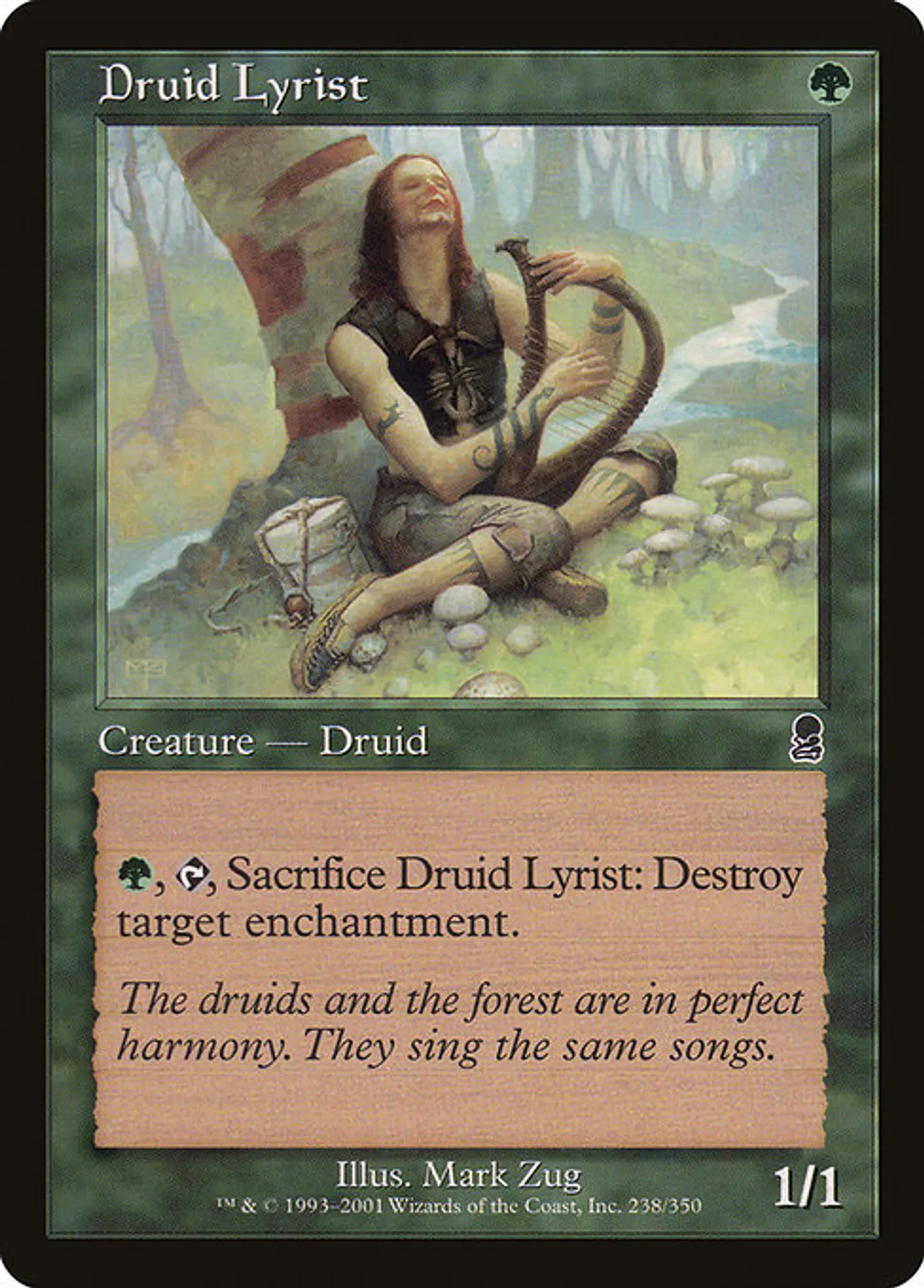 Carta Magic - FOIL Druid Lyrist - Idioma: Ingles - Edicion: Odyssey 1