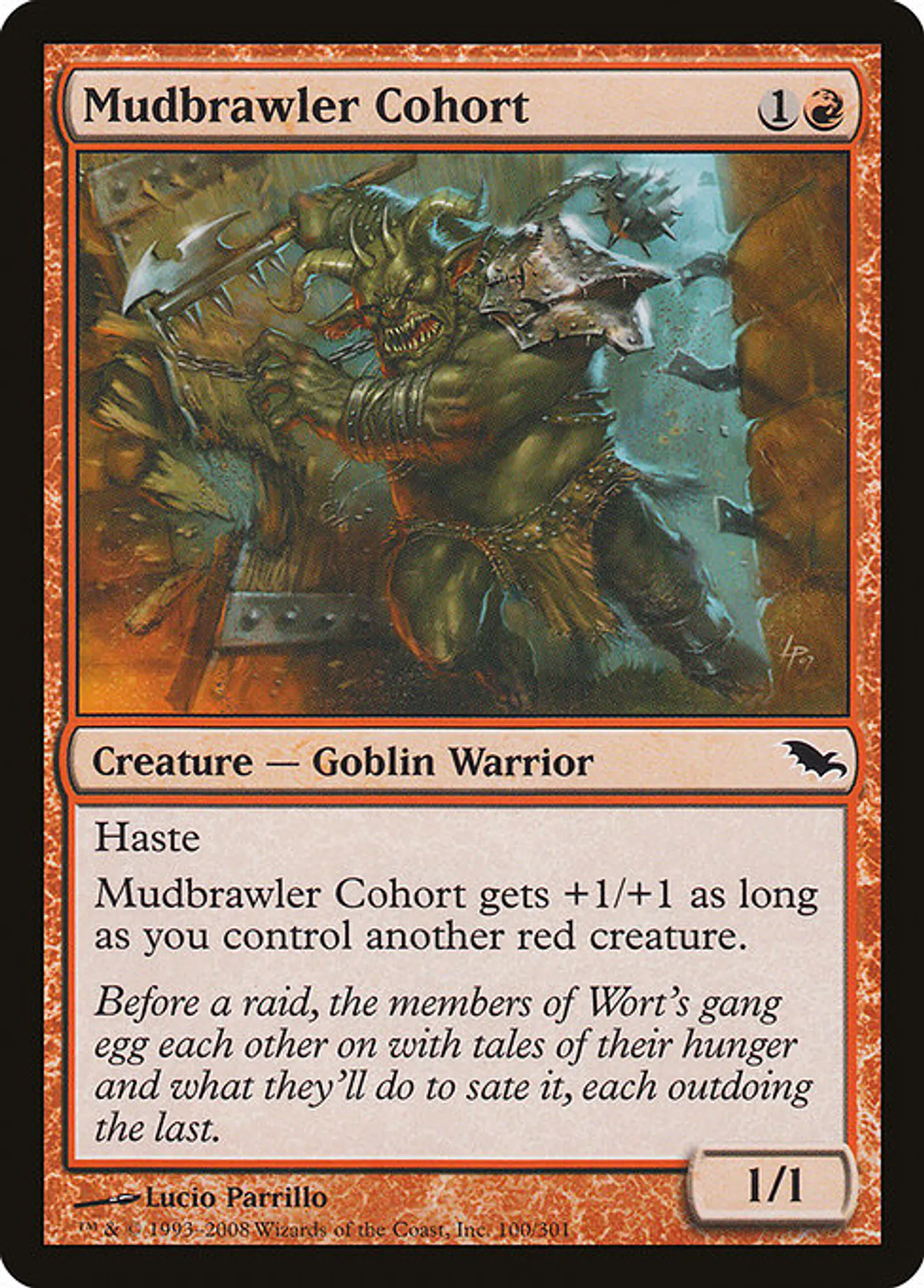 Carta Magic - FOIL Mudbrawler Cohort - Idioma: Español - Edicion: Shadowmoor 1