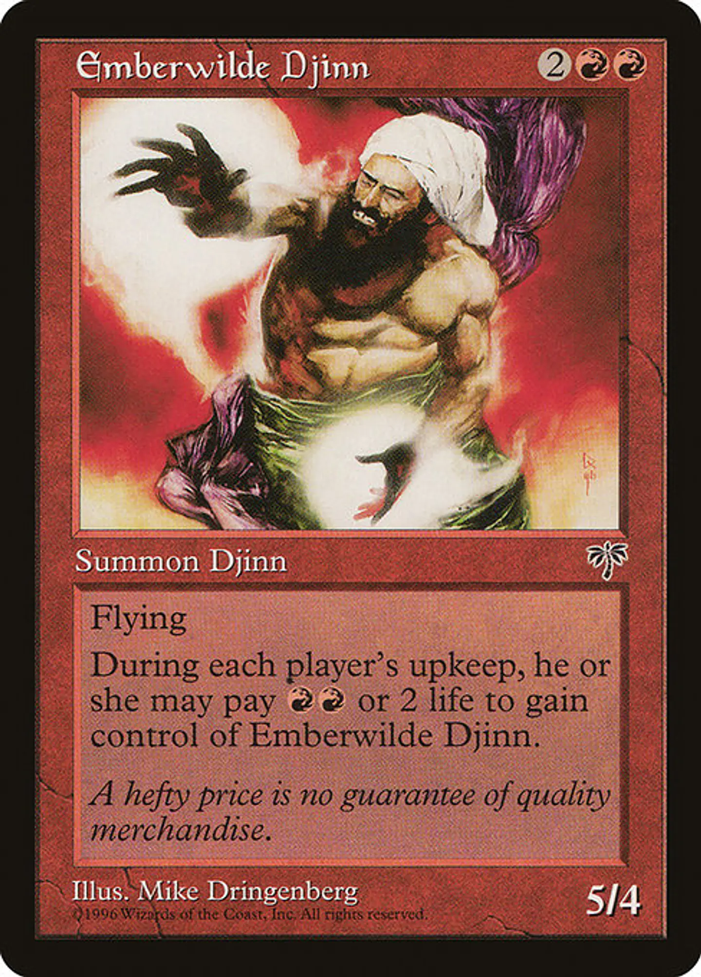 Carta Magic - Emberwilde Djinn - Idioma: Ingles - Edicion: Mirage 1