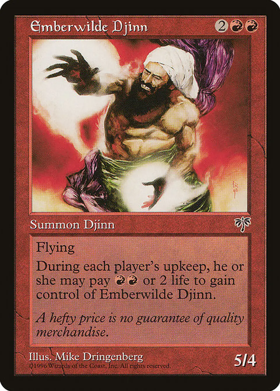 Carta Magic - Emberwilde Djinn - Idioma: Ingles - Edicion: Mirage 1