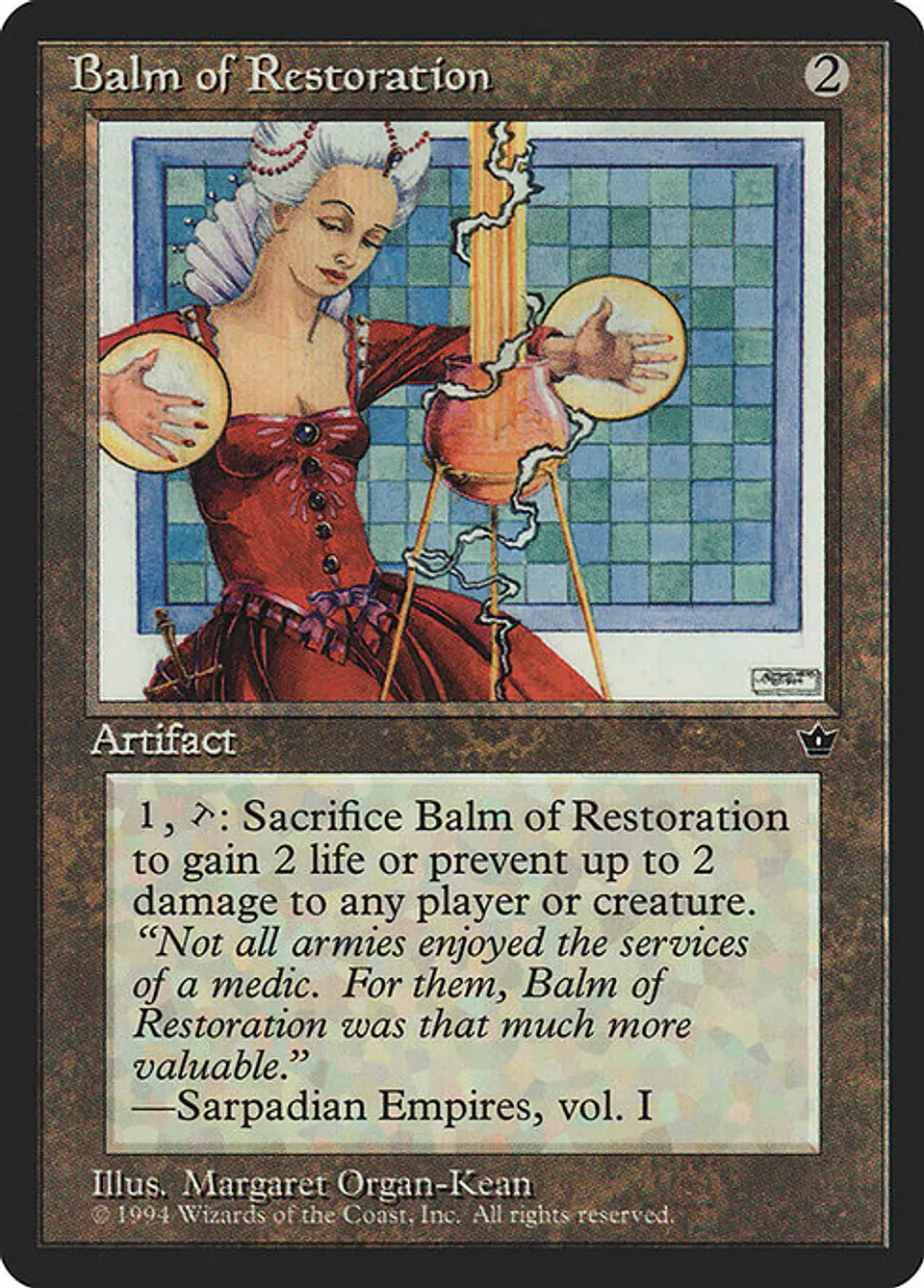 Carta Magic - Balm of Restoration - Idioma: Ingles - Edicion: Fallen Empires 1