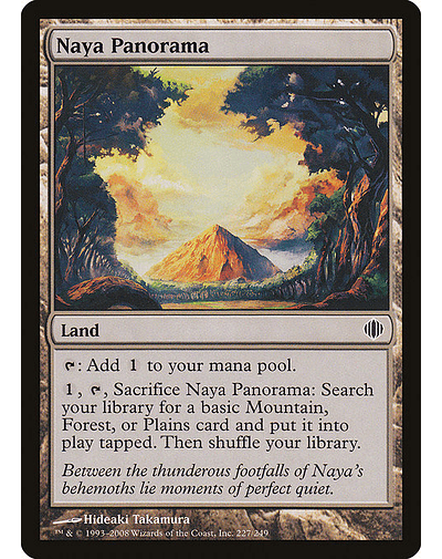 Carta Magic - FOIL Naya Panorama - Idioma: Ingles - Edicion: Shards of Alara