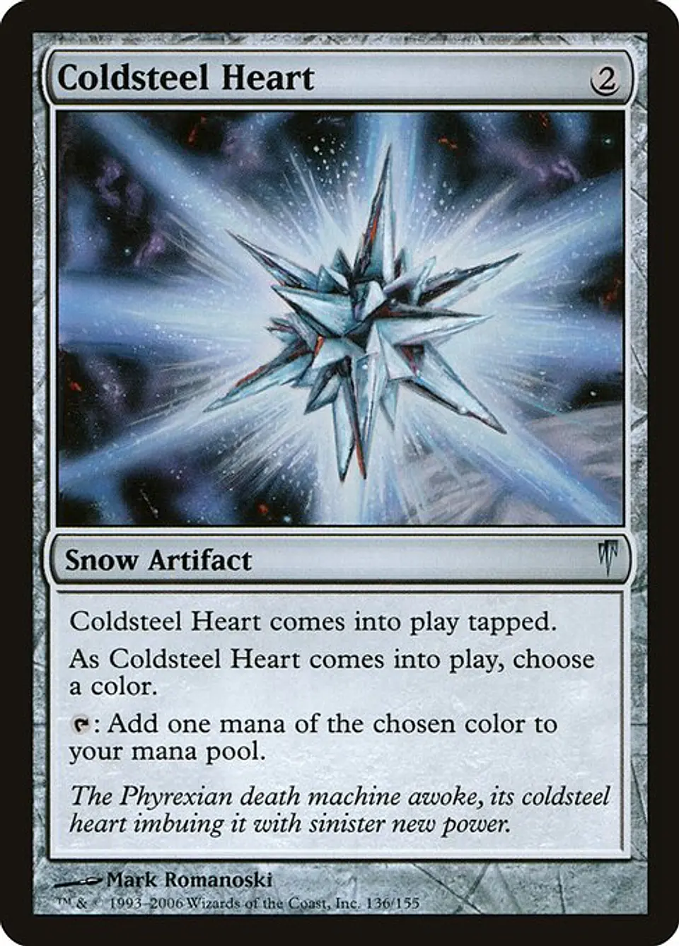 Carta Magic - Coldsteel Heart - Idioma: Español - Edicion: Coldsnap 1