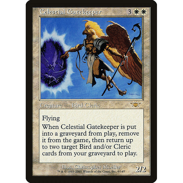 Carta Magic - Celestial Gatekeeper - Idioma: Español - Edicion: Legions