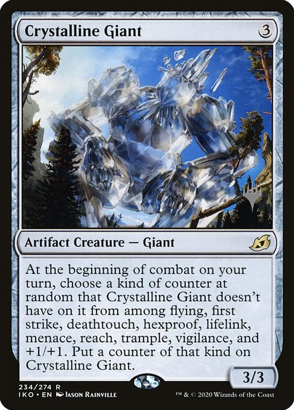 Carta Magic - FOIL Crystalline Giant - Idioma: Español - Edicion: Ikoria: Lair of Behemoths Promos 1
