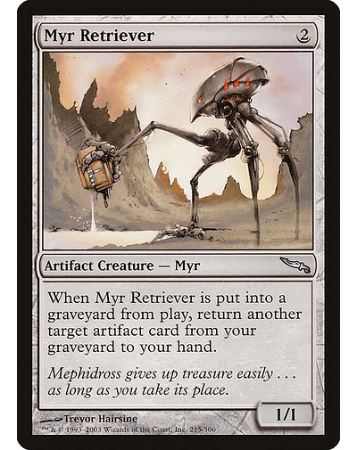 Carta Magic - Myr Retriever - Idioma: Español - Edicion: Mirrodin