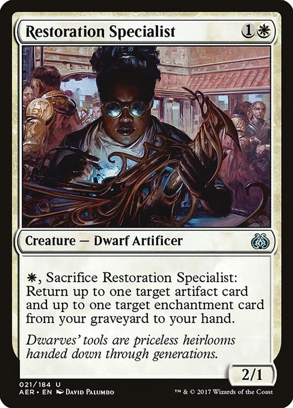Carta Magic - FOIL Restoration Specialist - Idioma: Español - Edicion: Aether Revolt 1
