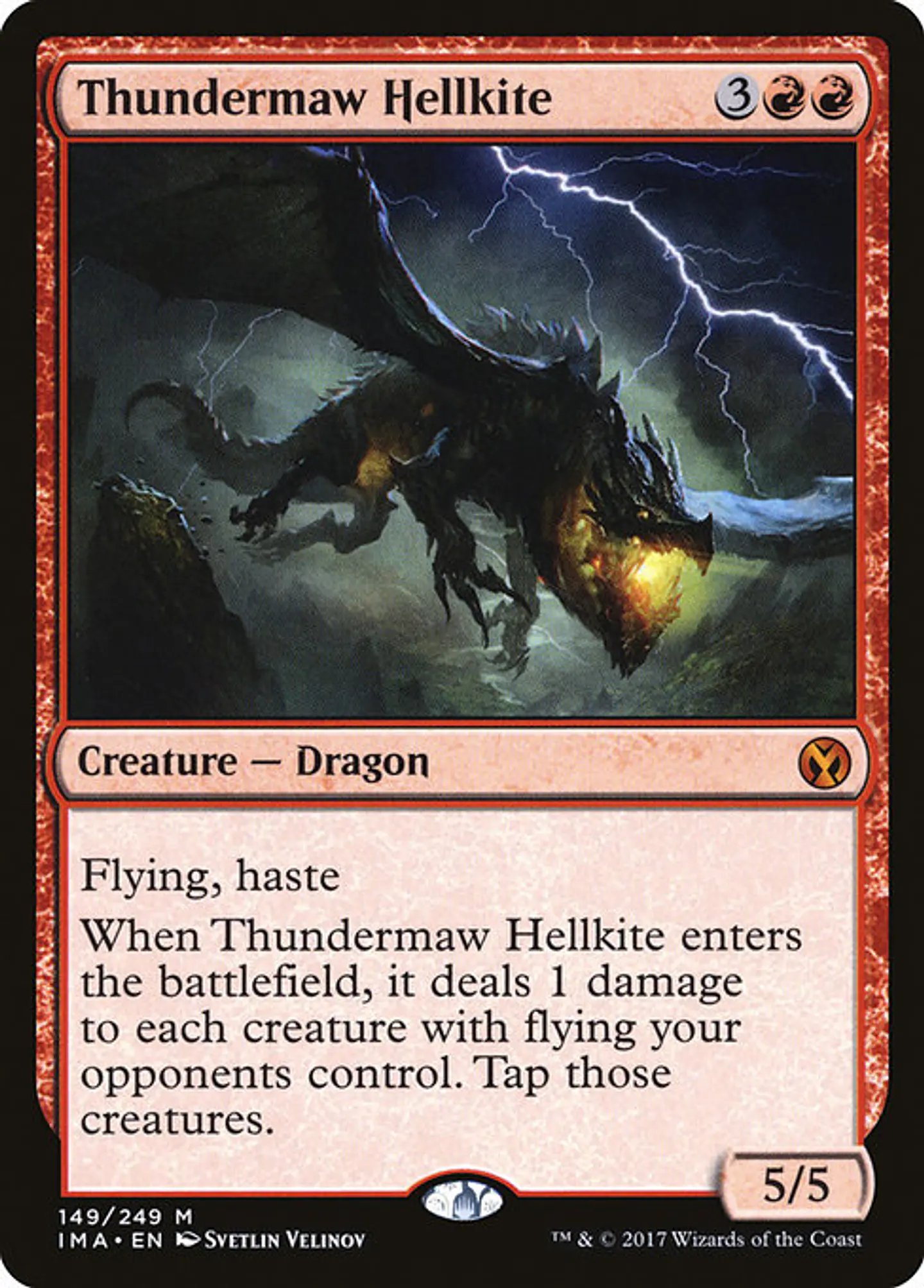 Carta Magic - Thundermaw Hellkite - Idioma: Ingles - Edicion: Iconic Masters 1