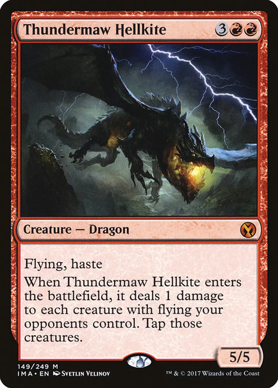 Carta Magic - Thundermaw Hellkite - Idioma: Ingles - Edicion: Iconic Masters 1