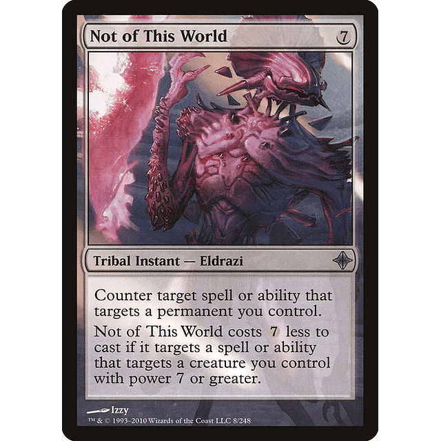 Carta Magic - Not of This World - Idioma: Español - Edicion: Rise of the Eldrazi