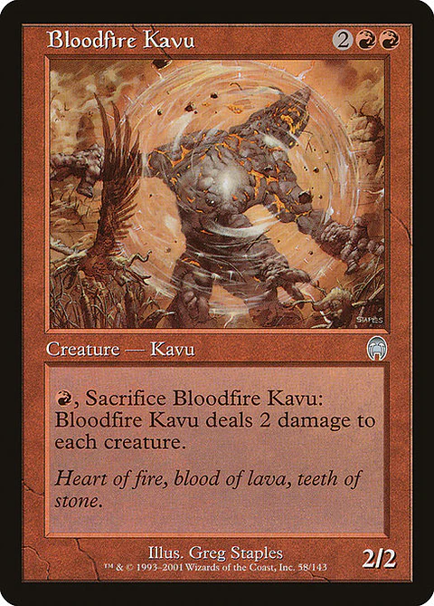 Carta Magic - FOIL Bloodfire Kavu - Idioma: Español - Edicion: Apocalypse