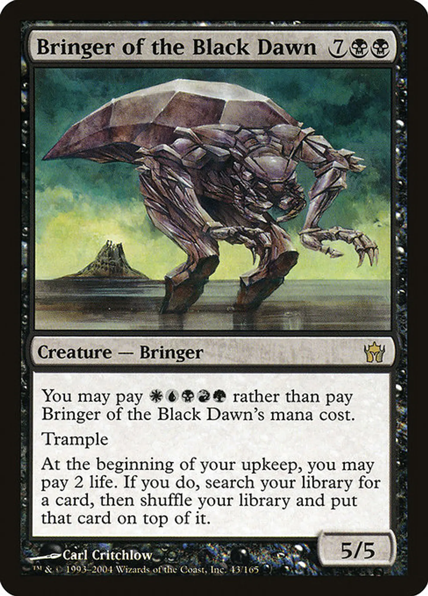 Carta Magic - Bringer of the Black Dawn - Idioma: Español - Edicion: Fifth Dawn 1