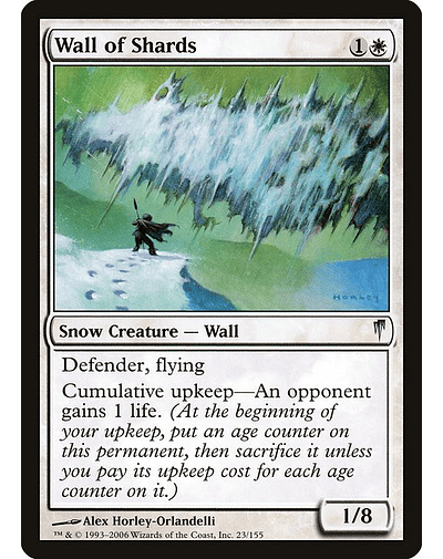 Carta Magic - Wall of Shards - Idioma: Español - Edicion: Coldsnap