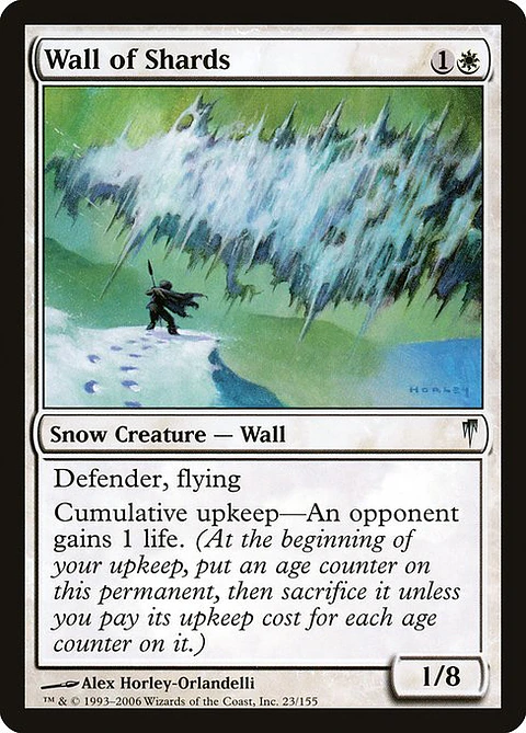 Carta Magic - Wall of Shards - Idioma: Español - Edicion: Coldsnap