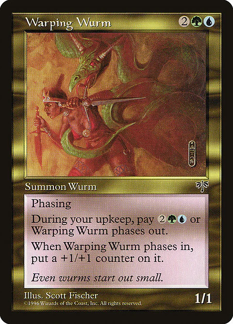 Carta Magic - Warping Wurm - Idioma: Ingles - Edicion: Mirage