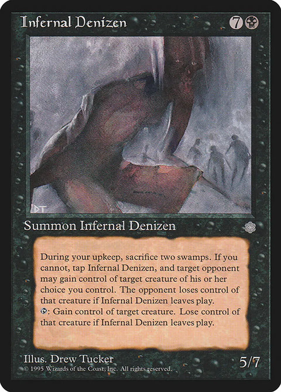 Carta Magic - Infernal Denizen - Idioma: Ingles - Edicion: Ice Age 1