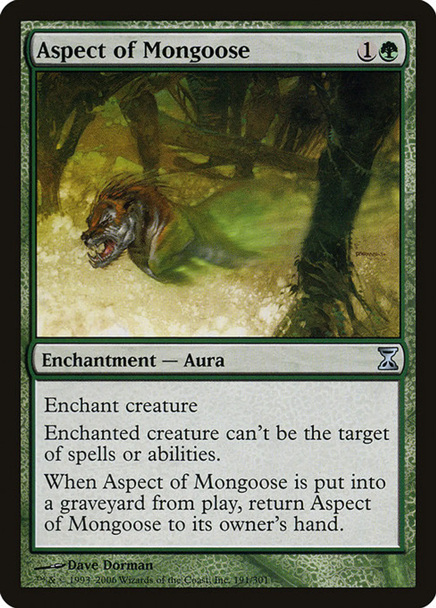 Carta Magic - Aspect of Mongoose - Idioma: Español - Edicion: Time Spiral 1