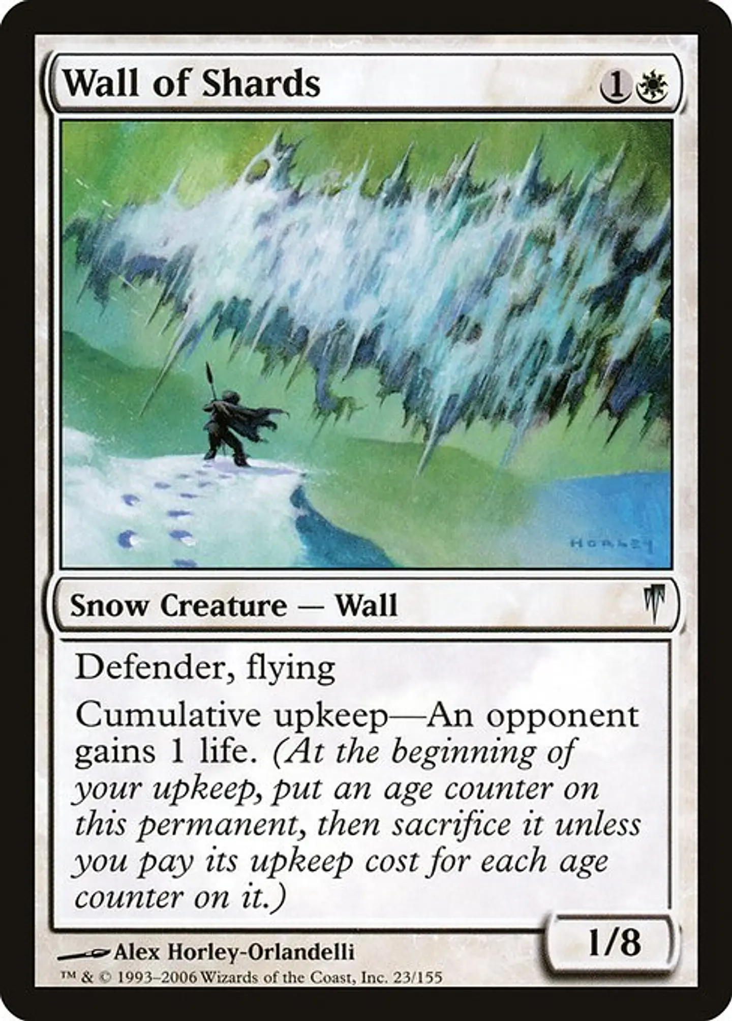 Carta Magic - Wall of Shards - Idioma: Español - Edicion: Coldsnap 1