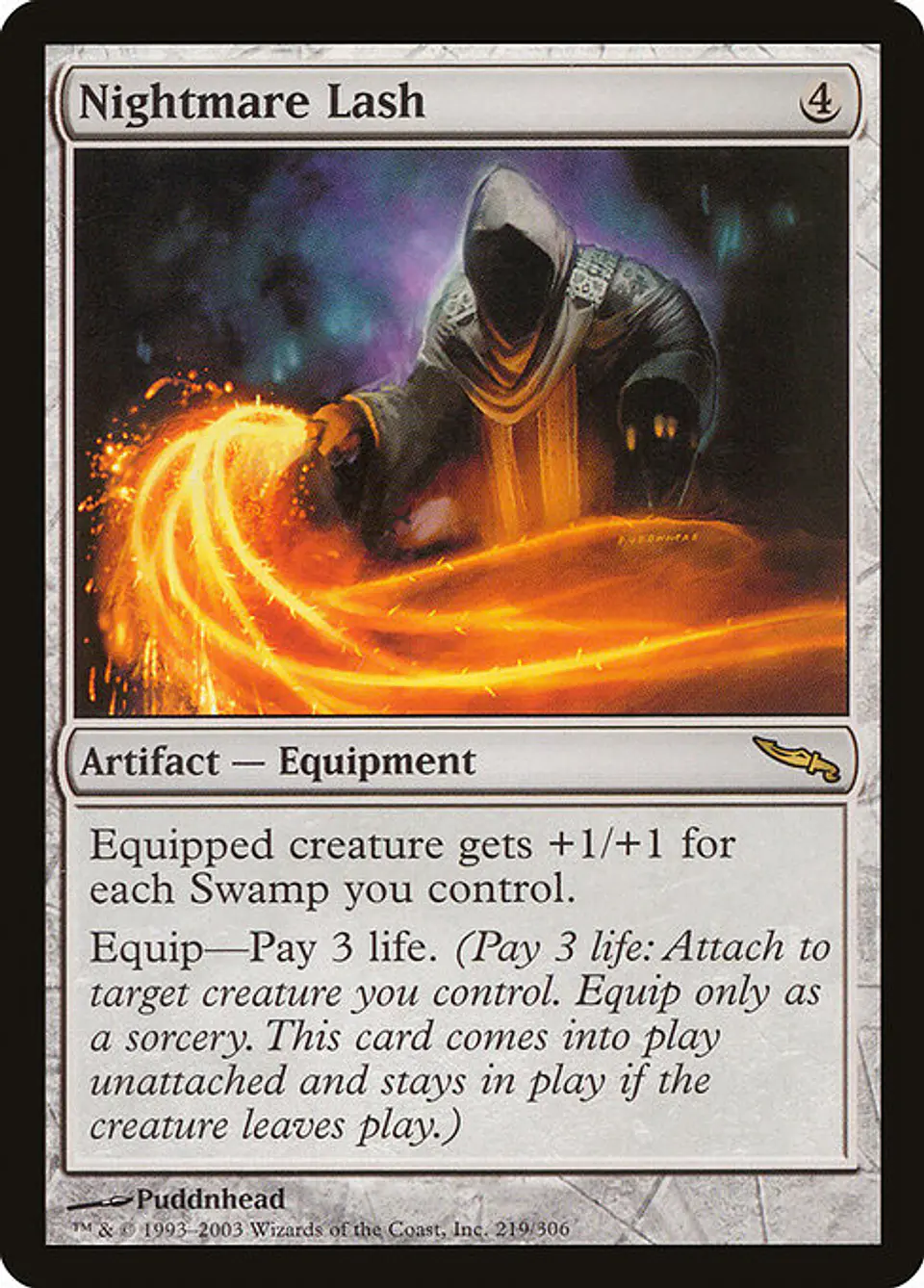 Carta Magic - Nightmare Lash - Idioma: Ingles - Edicion: Mirrodin 1