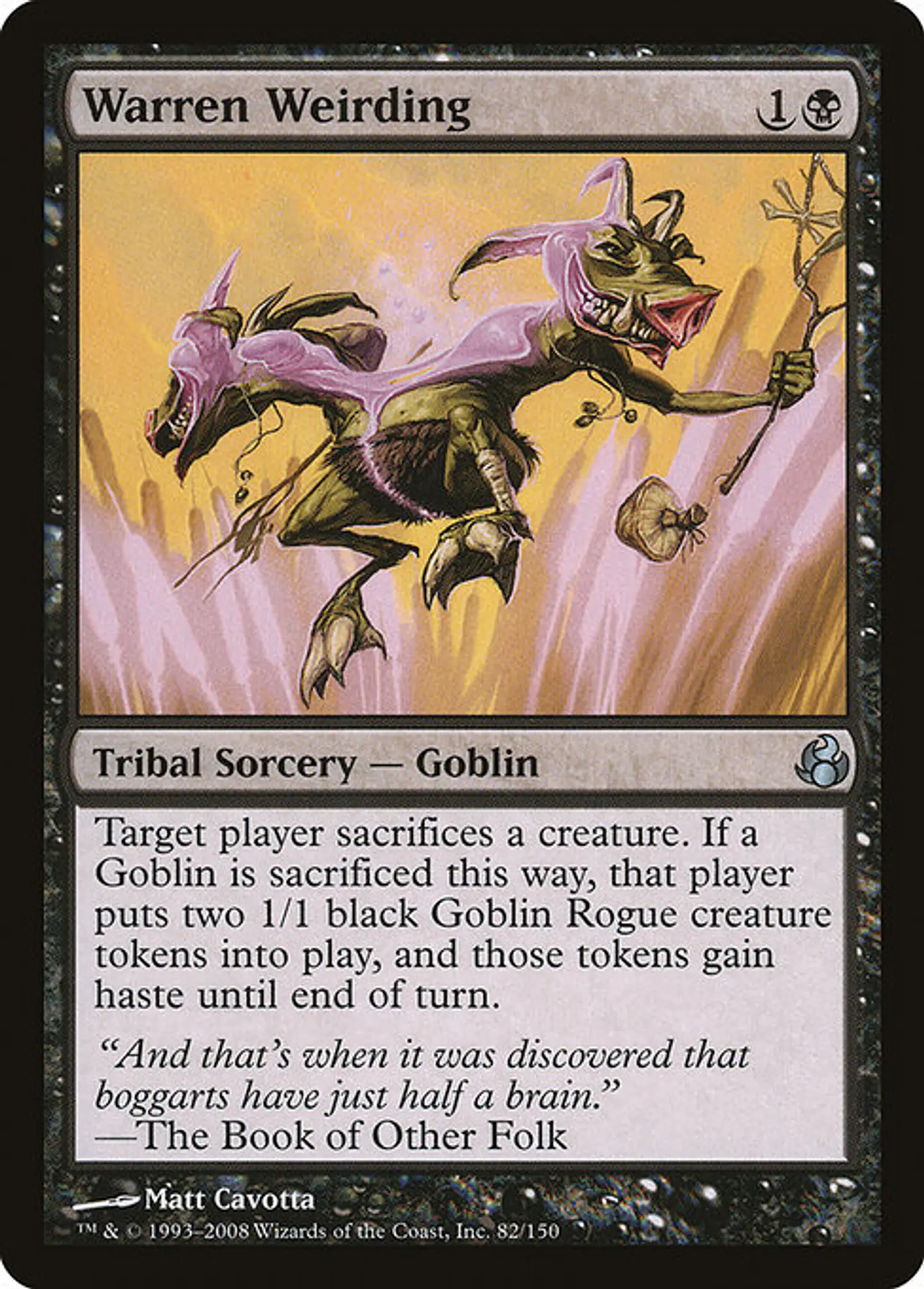 Carta Magic - FOIL Warren Weirding - Idioma: Ingles - Edicion: Morningtide 1