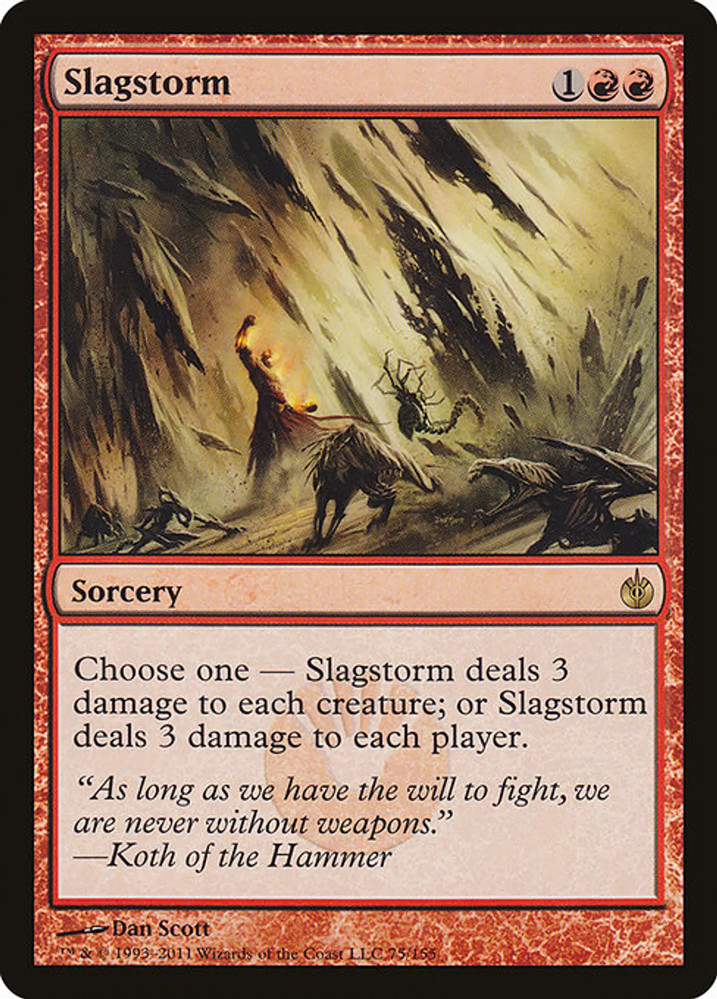 Carta Magic - FOIL Slagstorm - Idioma: Ingles - Edicion: Mirrodin Besieged 1