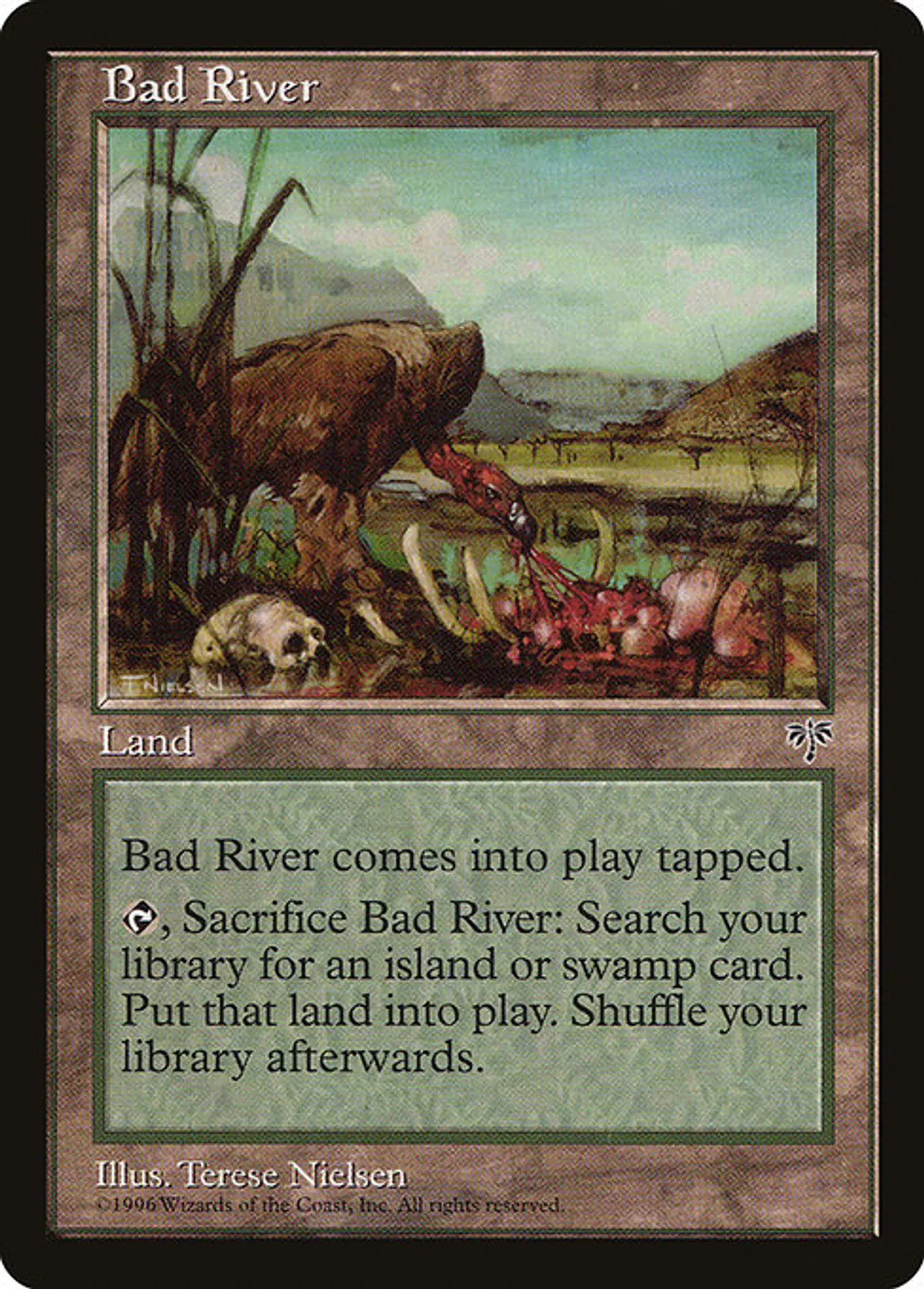 Carta Magic - Bad River - Idioma: Ingles - Edicion: Mirage 1