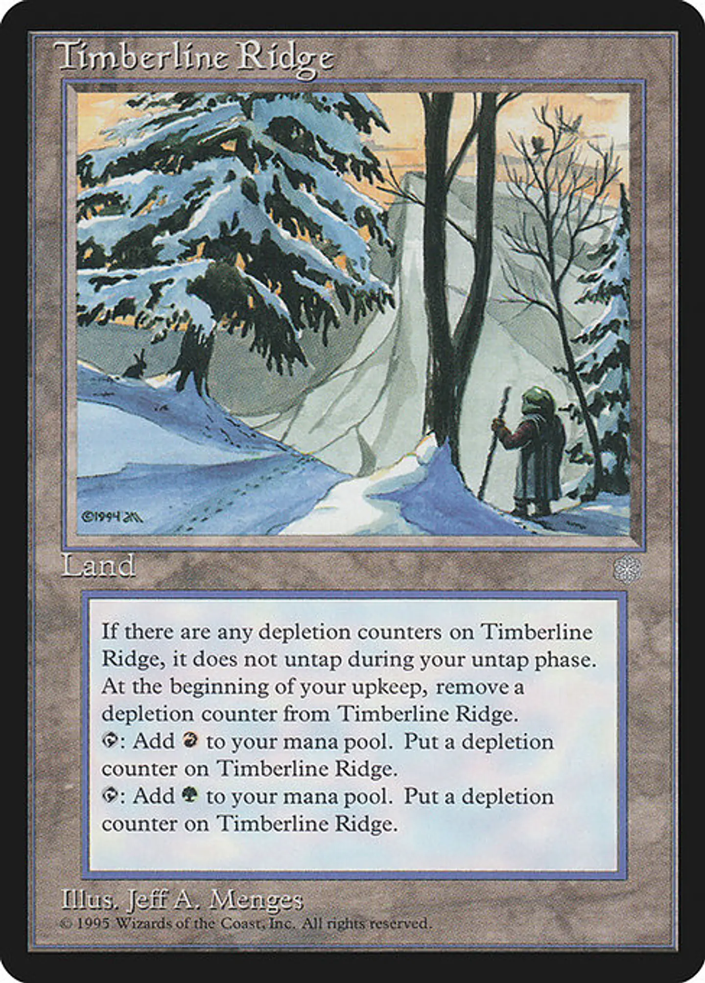 Carta Magic - Timberline Ridge - Idioma: Ingles - Edicion: Ice Age 1