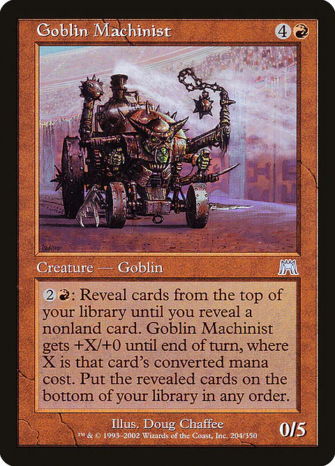 Carta Magic - FOIL Goblin Machinist - Idioma: Ingles - Edicion: Onslaught