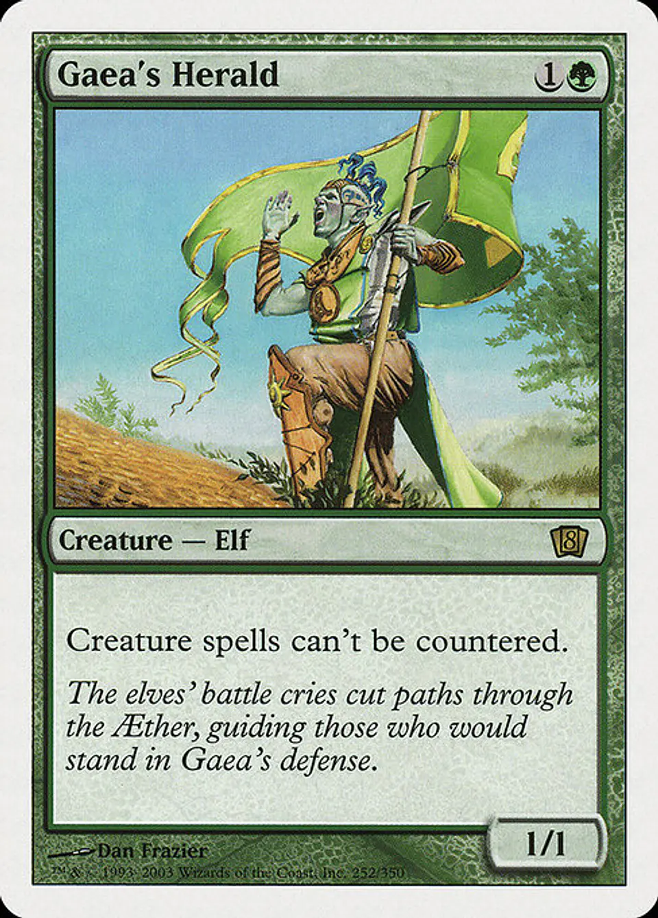 Carta Magic - Gaea's Herald - Idioma: Ingles - Edicion: Eighth Edition 1