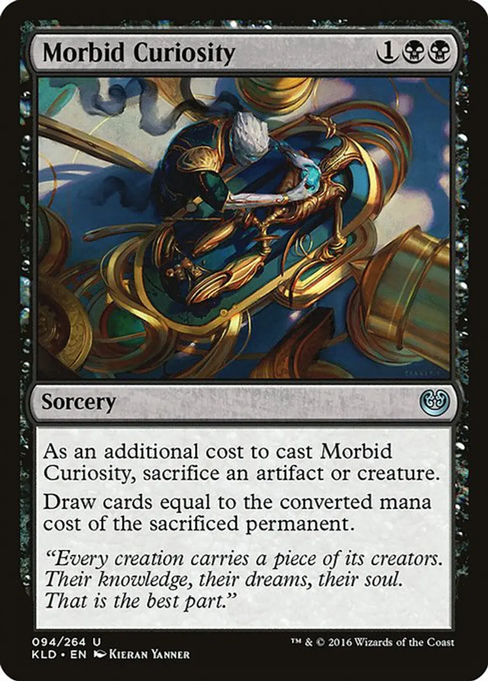 Carta Magic - FOIL Morbid Curiosity - Idioma: Ingles - Edicion: Kaladesh 1