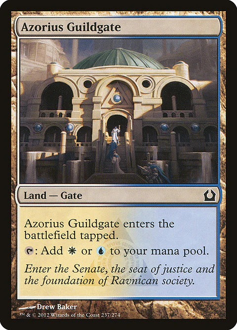 Carta Magic - FOIL Azorius Guildgate - Idioma: Español - Edicion: Return to Ravnica