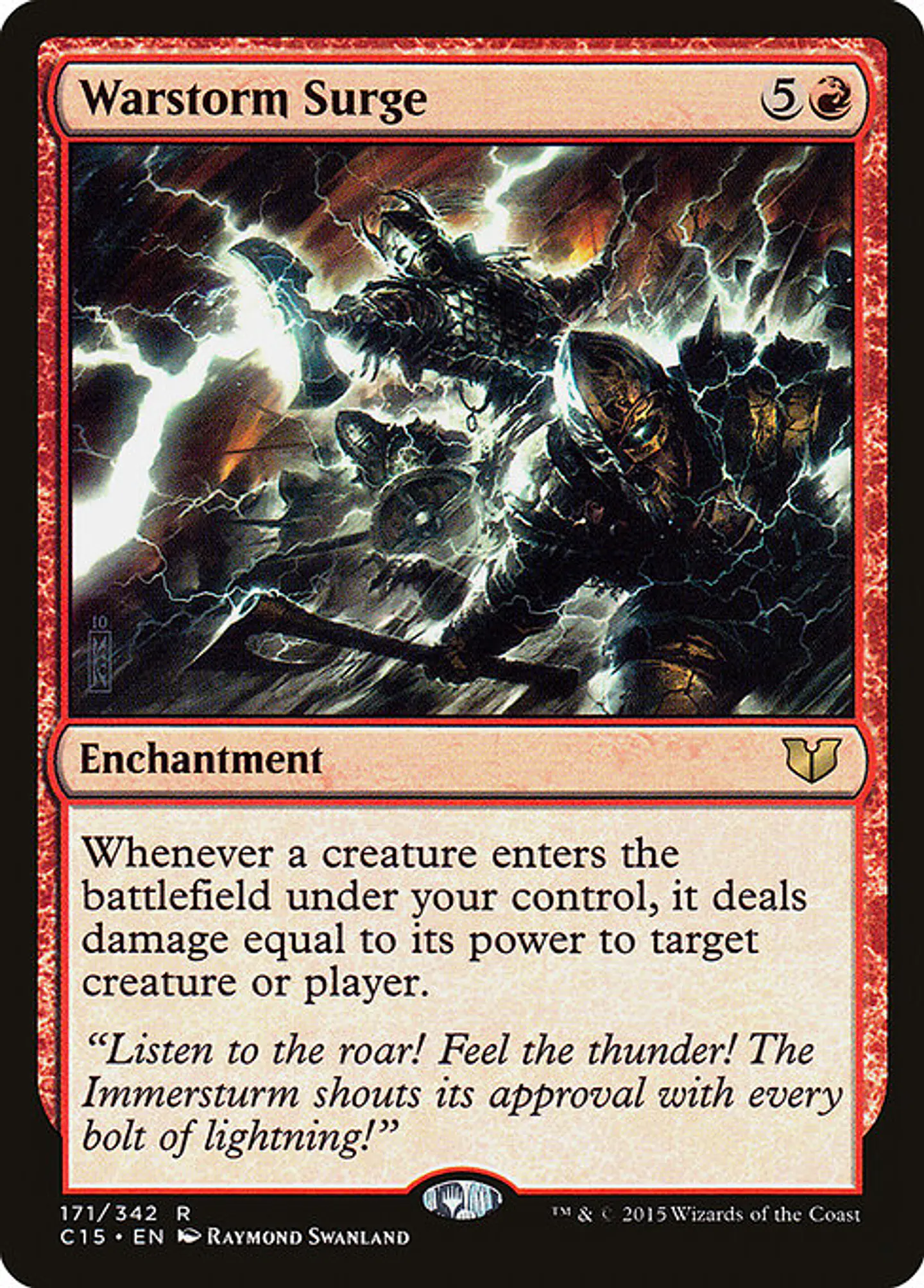 Carta Magic - Warstorm Surge - Idioma: Ingles - Edicion: Commander 2015 1