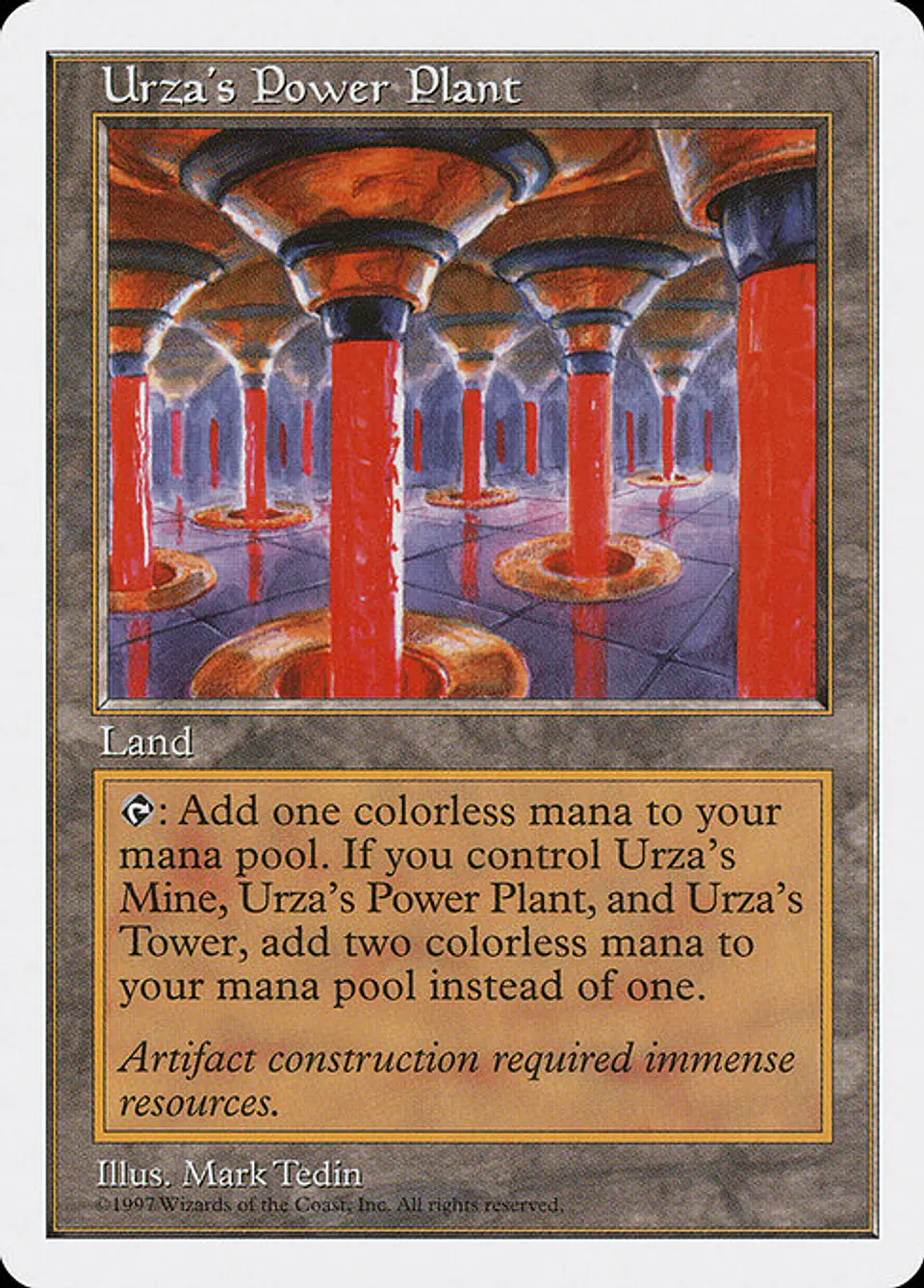 Carta Magic - Urza's Power Plant - Idioma: Español - Edicion: Fifth Edition 1