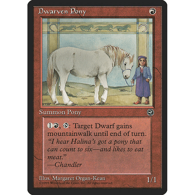 Carta Magic - Dwarven Pony - Idioma: Ingles - Edicion: Homelands