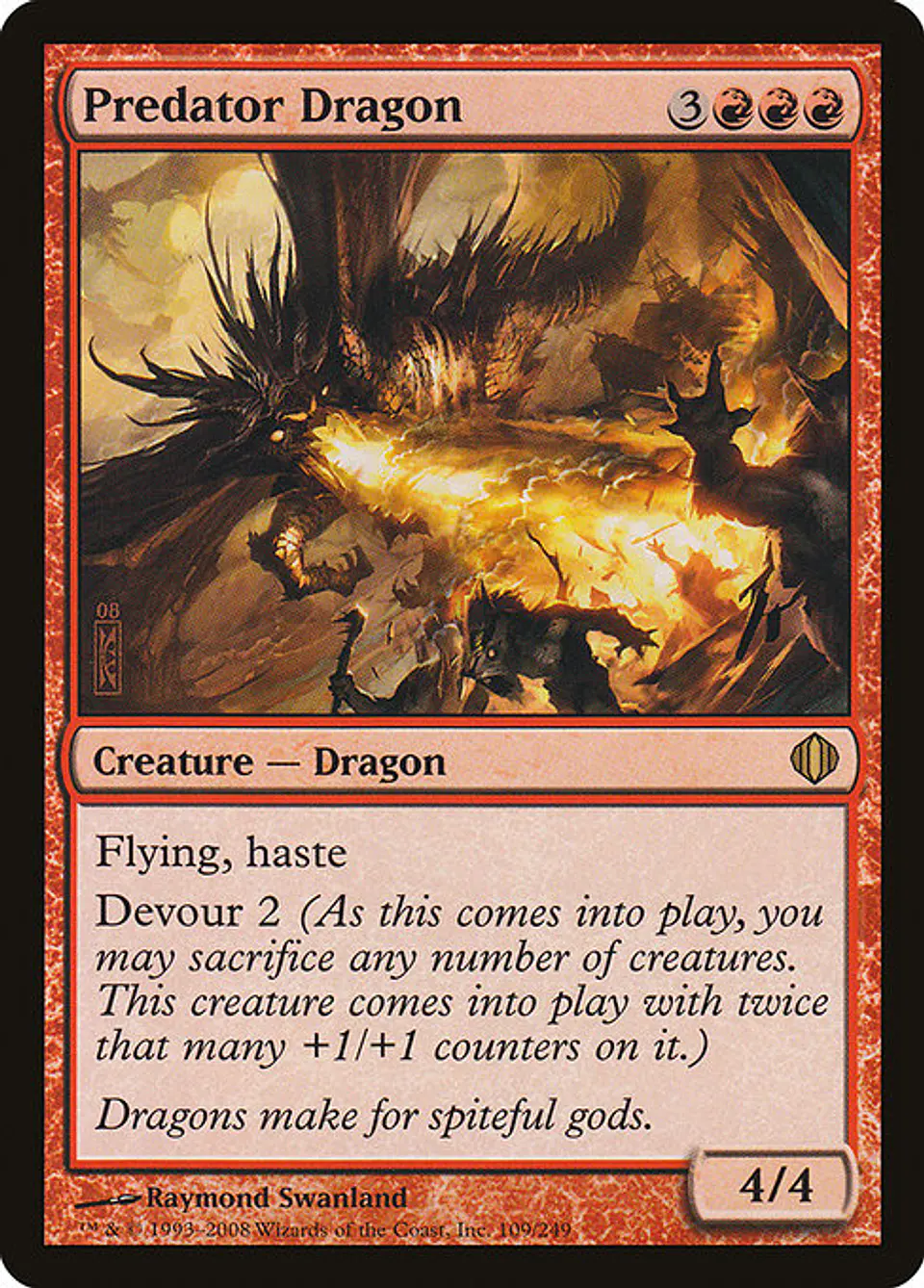 Carta Magic - FOIL Predator Dragon - Idioma: Ingles - Edicion: Shards of Alara 1