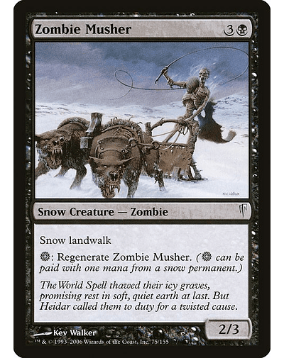 Carta Magic - FOIL Zombie Musher - Idioma: Ingles - Edicion: Coldsnap