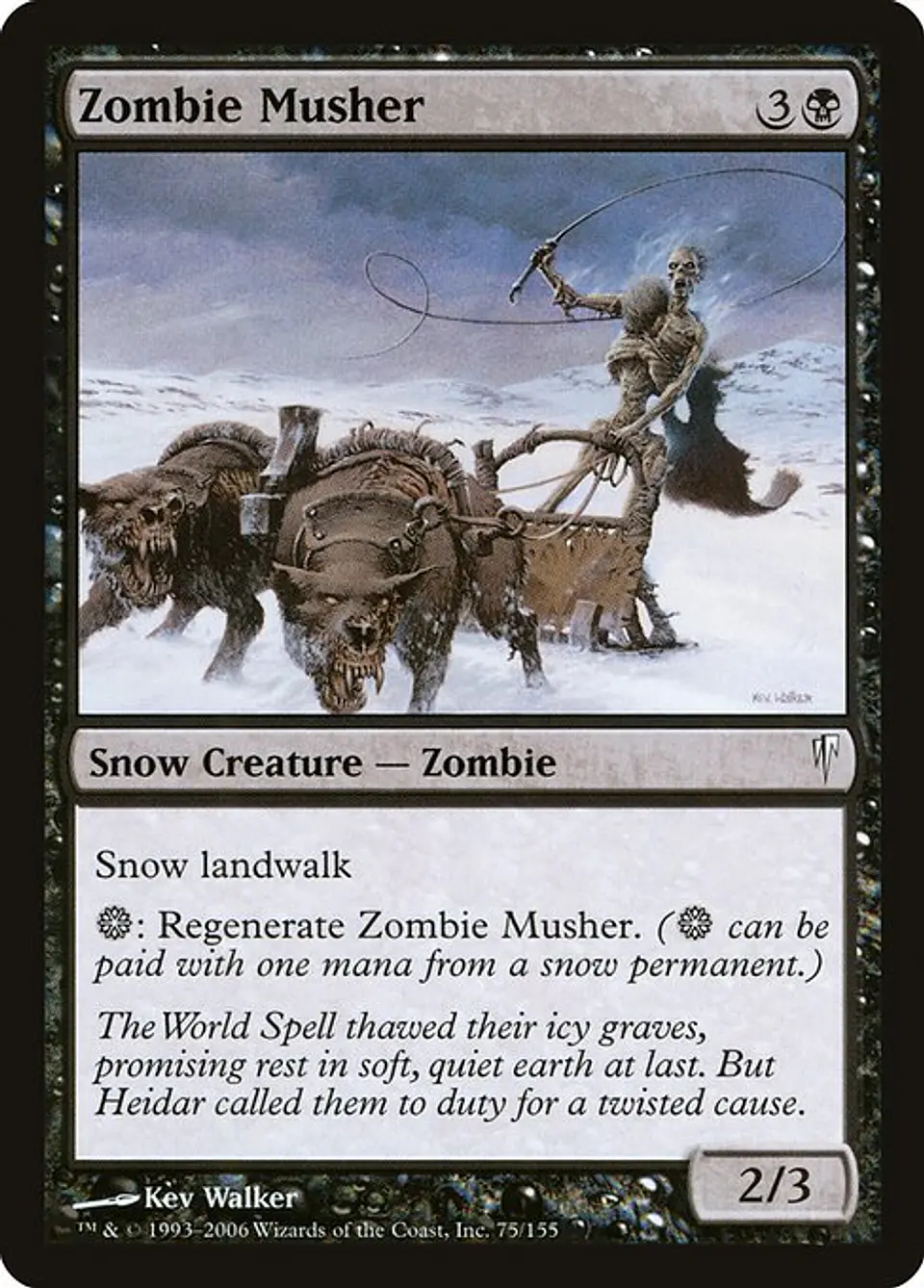 Carta Magic - FOIL Zombie Musher - Idioma: Ingles - Edicion: Coldsnap 1